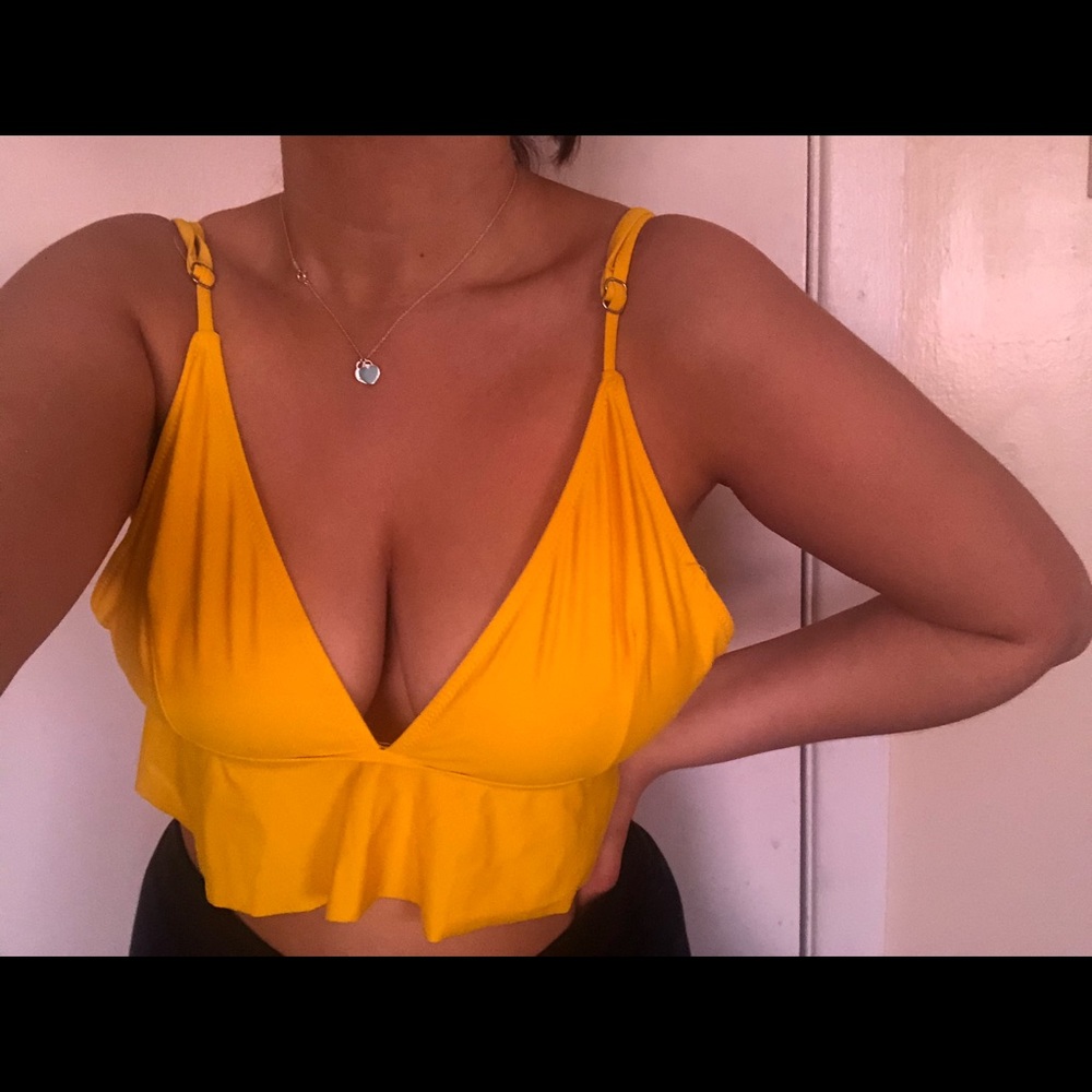 Yellow Bikini Top